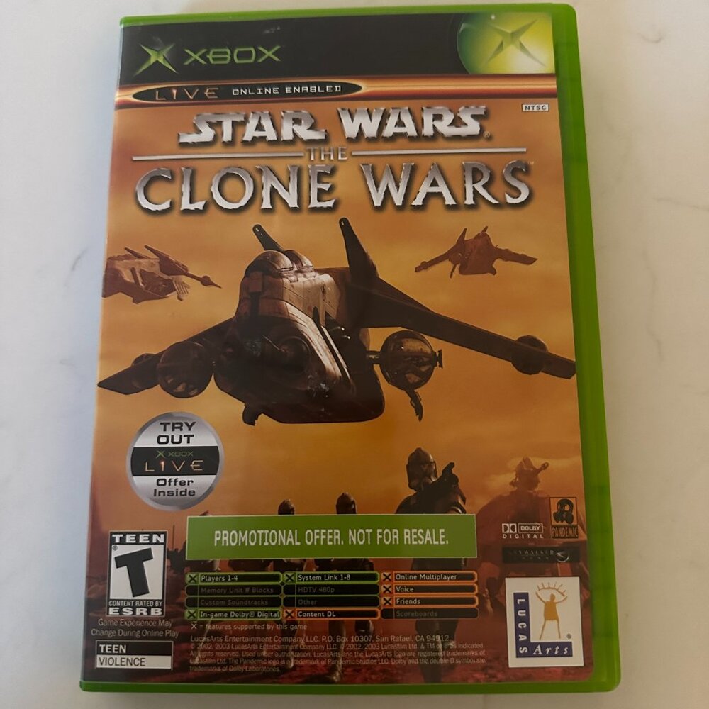 Xbox Star Wars the Clone Wars & Tetris Worlds